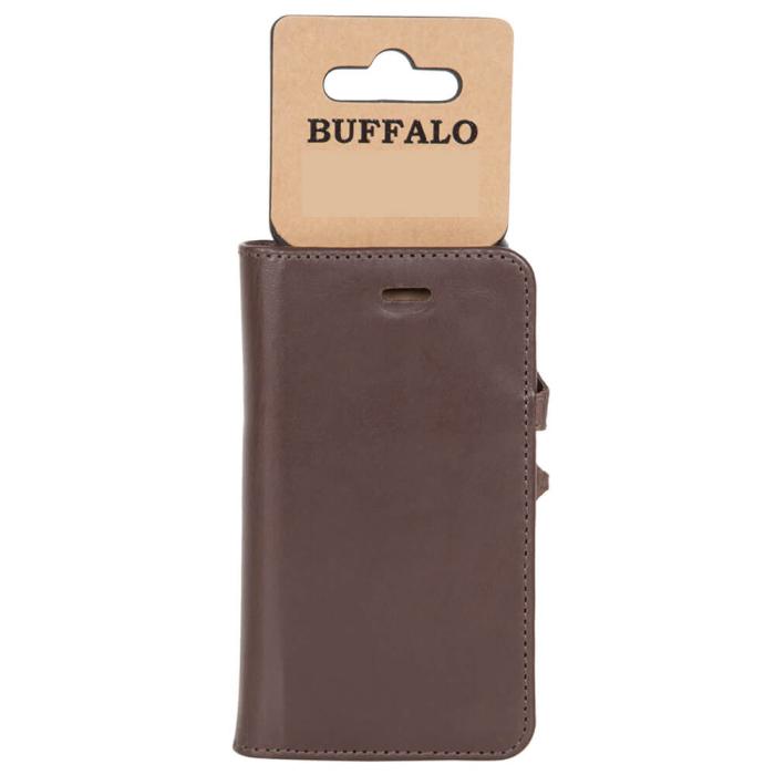 Bild 2, Buffalo iPhone 11 Fodral 2in1 Äkta Läder Brun