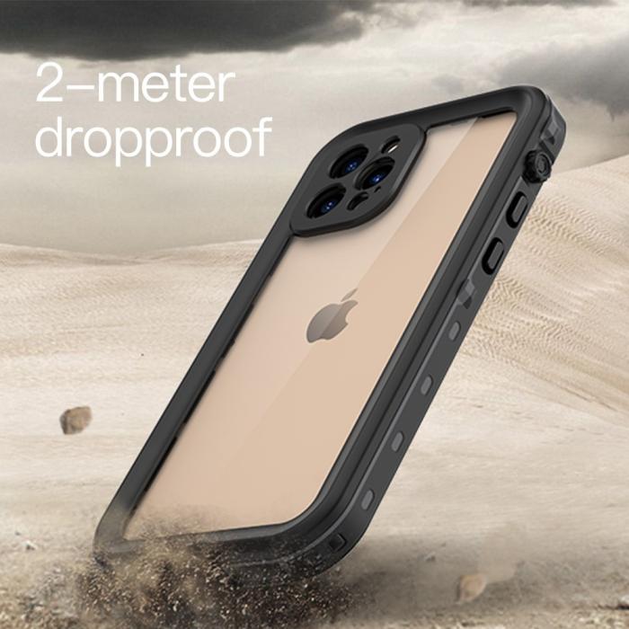 Bild 5, REDPEPPER iPhone 12 Pro Skal 360 Vattentätt IP68 Svart