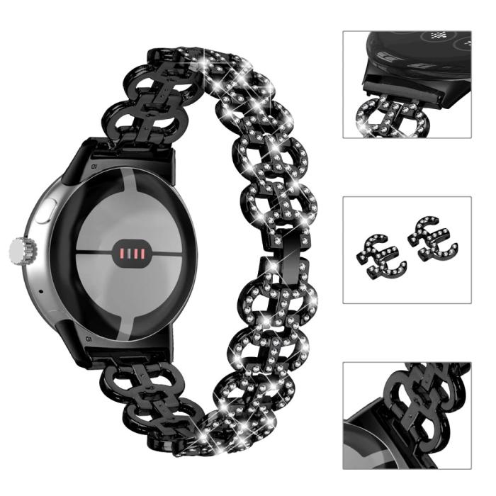 Bild 4, Google Pixel Watch / Watch 2 Kalebassformat Dekor Armband
