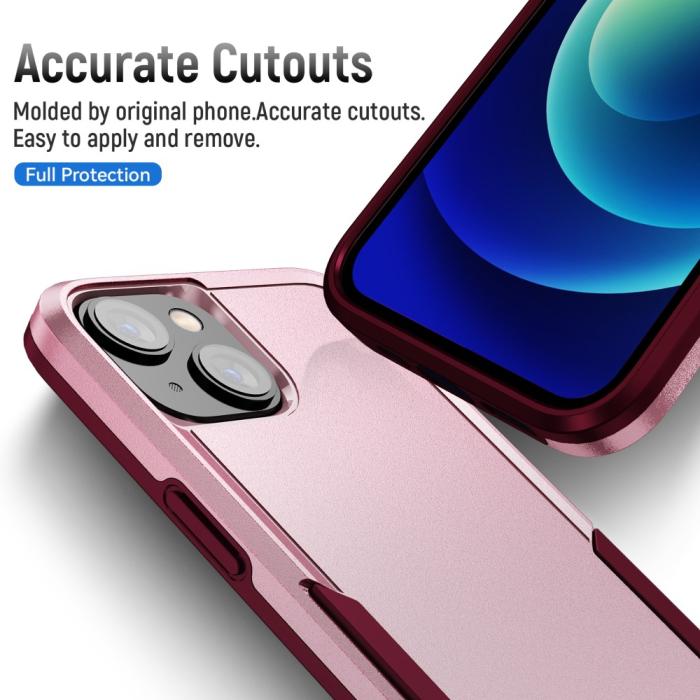 Bild 6, iPhone 15 Skal Hybrid Tough Armor Rosa