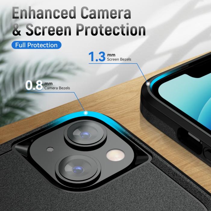 Bild 2, iPhone 15 Skal Hybrid Tough Armor Svart