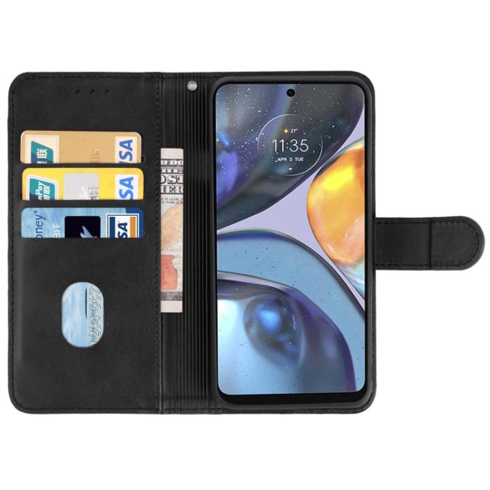 Bild 3, Motorola Moto G22 Fodral Läder Svart