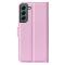 Samsung Galaxy S23 Plus Fodral Litchi Läder Ljus Rosa