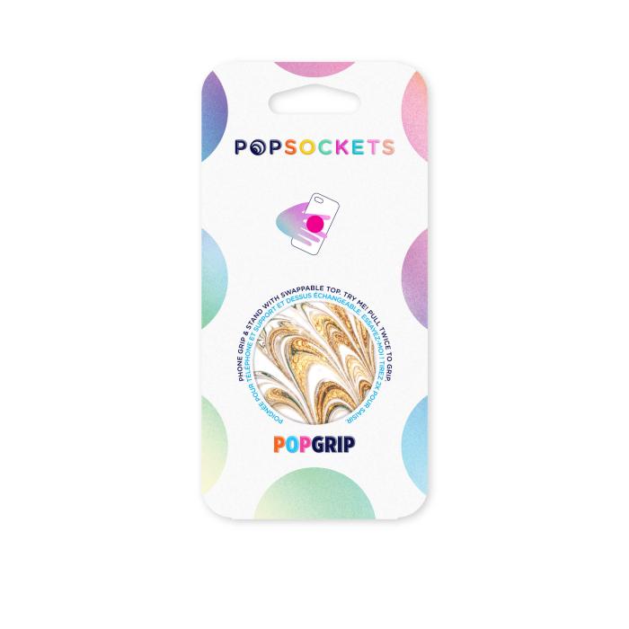 Bild 2, PopSockets Avtagbart Grip med Ställfunktion Golden Ripple