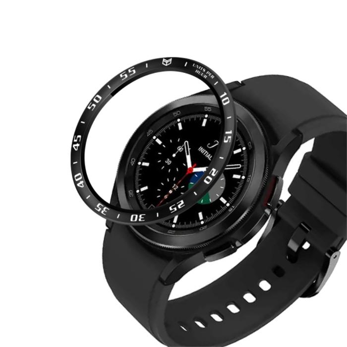 Bild 1, Bezel Skyddande Ring Galaxy Watch4 Classic 42 mm Svart/Vit