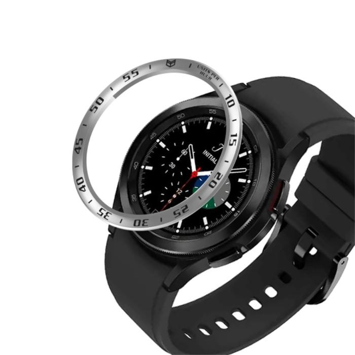 Bild 1, Bezel Skyddande Ring Galaxy Watch4 Classic 42 mm Silver/Svart