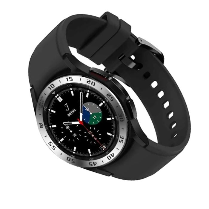 Bild 2, Bezel Skyddande Ring Galaxy Watch4 Classic 42 mm Silver/Svart