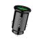 Dudao 20W PD QC Snabbladdare USB-C / USB-A Billaddare Svart