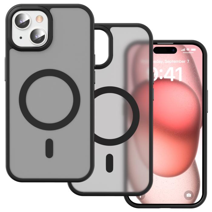 Bild 2, ColorPop iPhone 15 Skal CH MagSafe Matt Svart