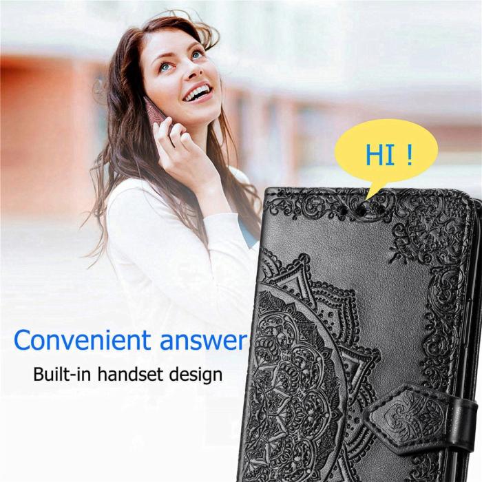 Bild 5, Samsung Galaxy A16 Fodral Med Mandala Tryck Svart
