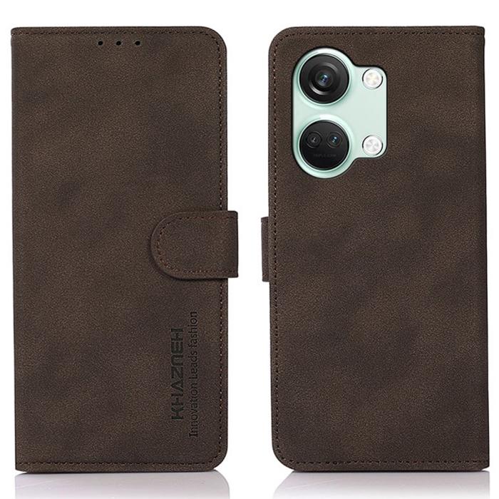 Bild 1, KHAZNEH OnePlus Nord 3 5G Fodral Retro Läder Brun