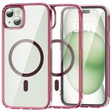ColorPop iPhone 15 Plus Skal CH MagSafe Transparent/Röd