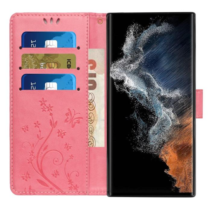 Bild 2, Samsung Galaxy S23 Ultra Fodral Med Tryck Rosa