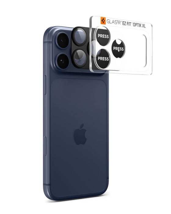 Bild 2, Spigen iPhone 17 Pro Max Linsskydd Optik Pro GLAS.tR 