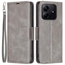 Xiaomi Redmi Note 14 4G Fodral L&auml;der Solid Shark Gr&aring;
