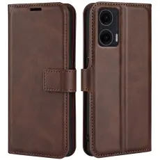 Motorola Moto G35 5G Fodral L&auml;der Brun