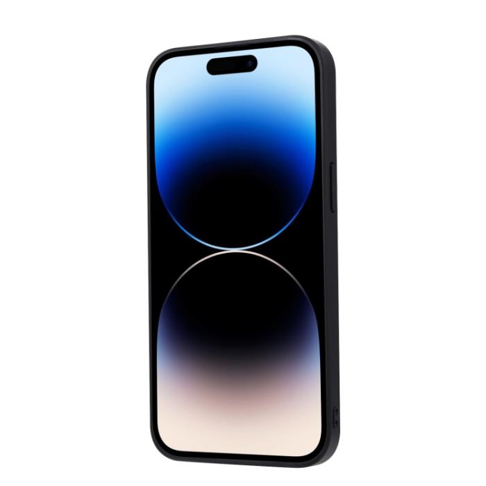 Bild 3, iPhone 15 Pro Skal Läder Med Plånboksfunktion Röd