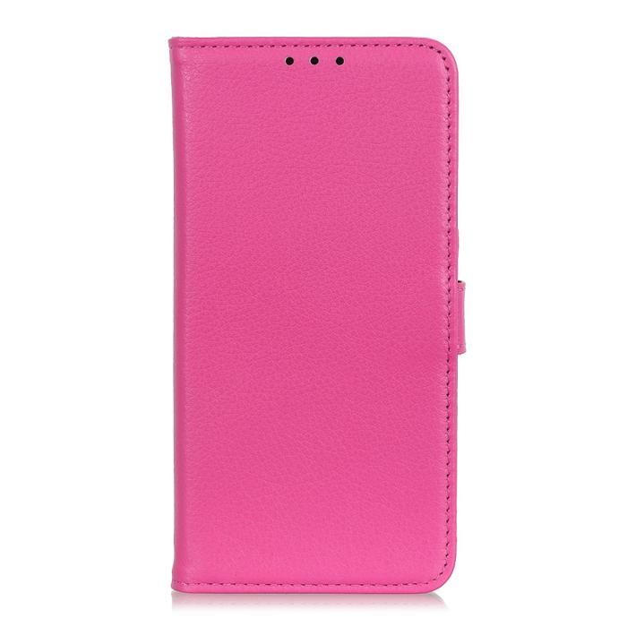 Bild 2, Xiaomi Redmi Note 10S - Litchi Läder Fodral - Rosa
