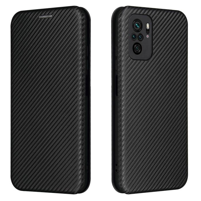 Bild 1, Xiaomi Redmi Note 10S - Kolfiber Textur Fodral - Svart