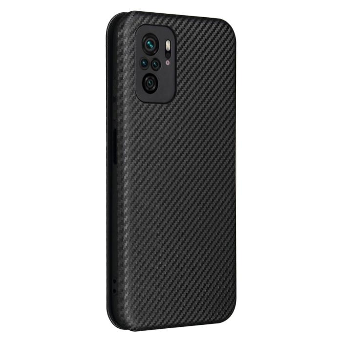 Bild 3, Xiaomi Redmi Note 10S - Kolfiber Textur Fodral - Svart