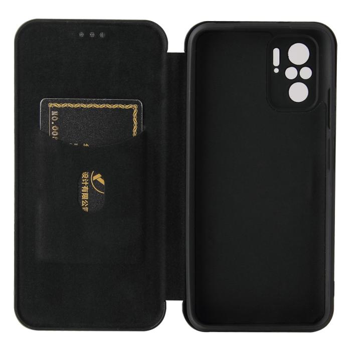 Bild 4, Xiaomi Redmi Note 10S - Kolfiber Textur Fodral - Svart
