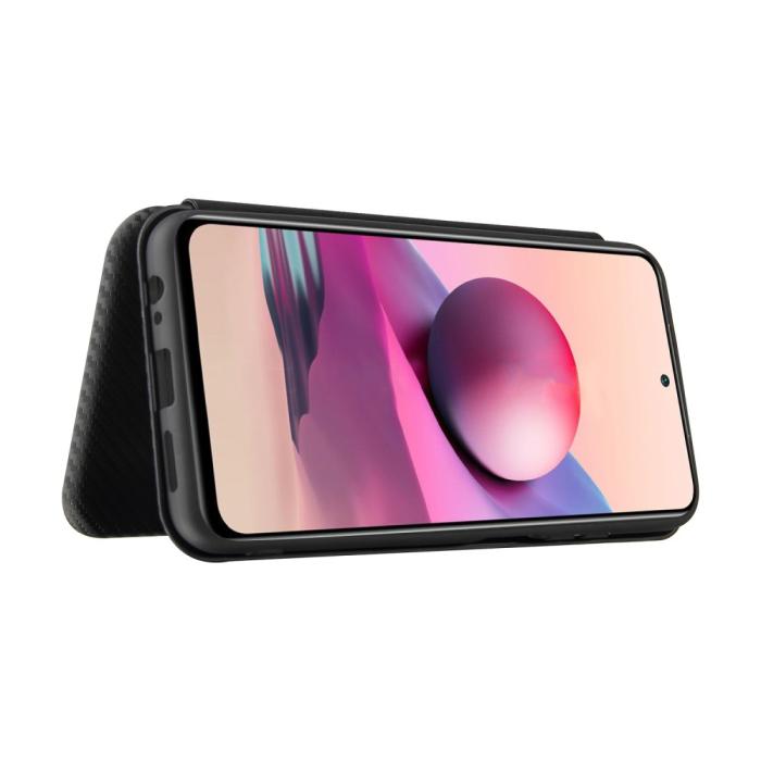 Bild 5, Xiaomi Redmi Note 10S - Kolfiber Textur Fodral - Svart