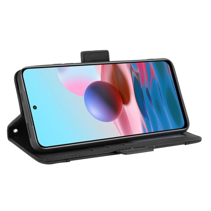 Bild 5, Xiaomi Redmi Note 10S - Fodral Med Avtagbart Kortfodral - Svart