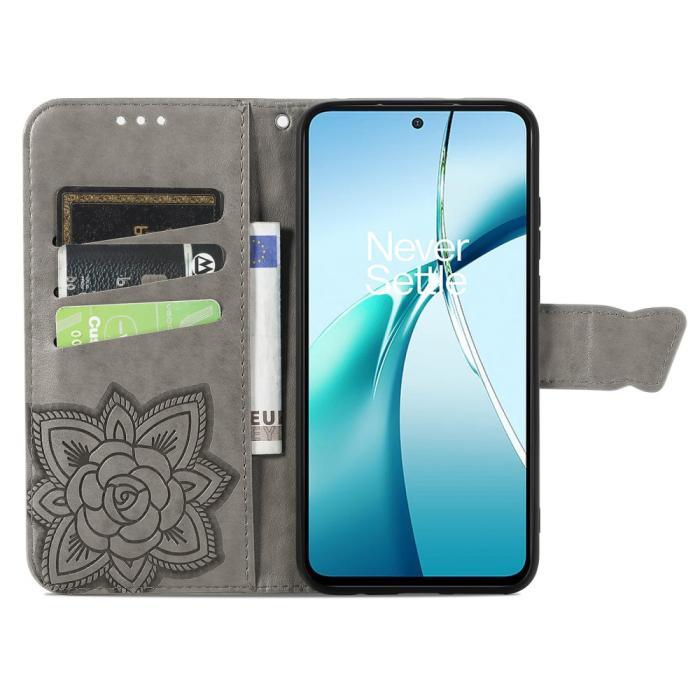 Bild 3, Samsung Galaxy S25 Edge Fodral Med Fjäril Tryck Grå