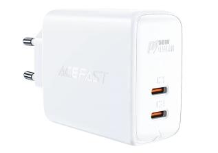 Acefast 45W Väggladdare 2x USB-C - Vit