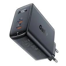 Acefast 45W Väggladdare 2x USB-C - Svart