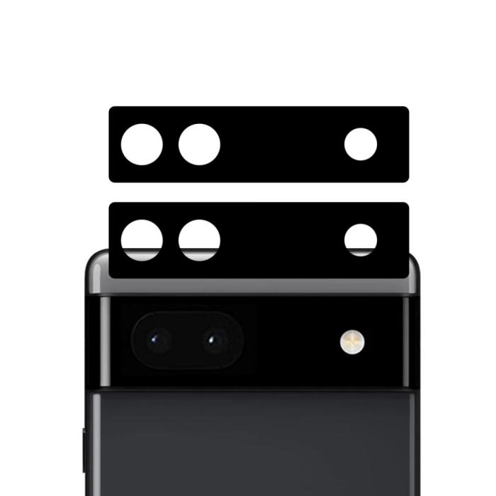 Bild 1, Google Pixel 6A 2-PACK Linsskydd Härdat Glas Svart