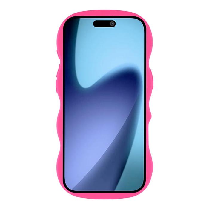 Bild 2, iPhone Air Mobilskal Wavy Rosa