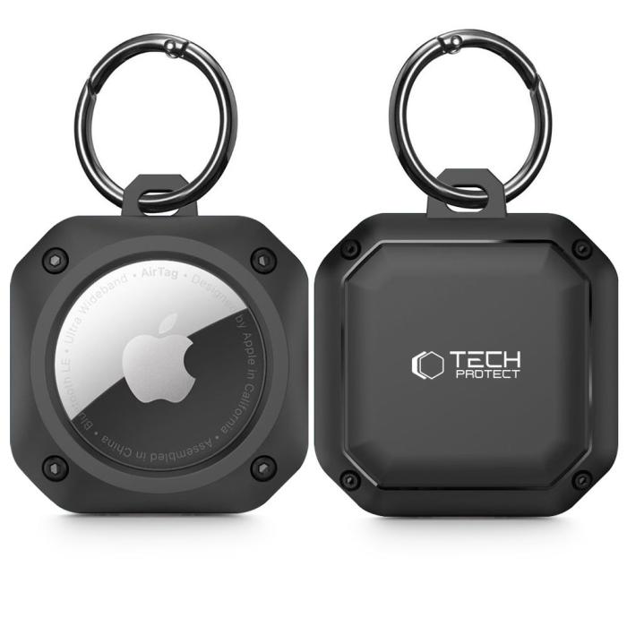 Bild 1, Tech-Protect Apple AirTag Hållare Rough Pro Svart