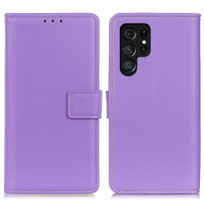 Bild 1, Samsung Galaxy S22 Ultra Fodral Läder Lila