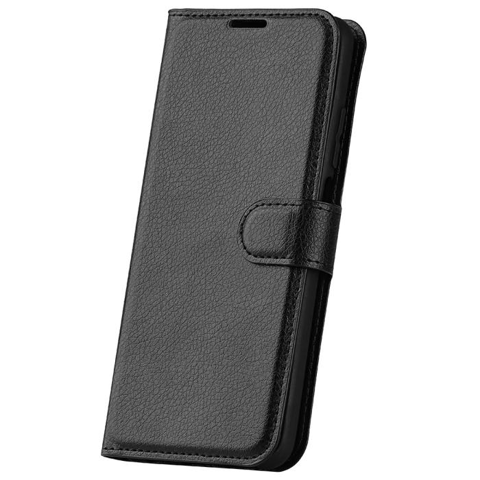 Bild 6, Samsung Galaxy A16 / A26 5G Fodral Litchi Läder Textur Svart