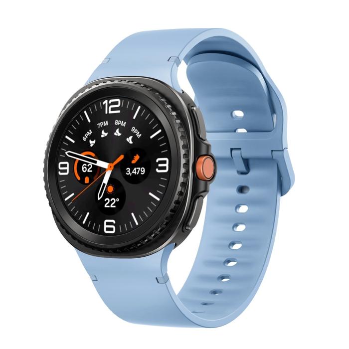 Bild 3, KALEBOL Galaxy Watch 8 46/44/40 mm Armband Silikon Blå