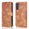 DG.MING Samsung Galaxy S21 FE 2in1 Magnet Fodral / Skal Brun