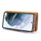 DG.MING Samsung Galaxy S21 FE 2in1 Magnet Fodral / Skal Brun