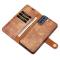 DG.MING Samsung Galaxy S21 FE 2in1 Magnet Fodral / Skal Brun