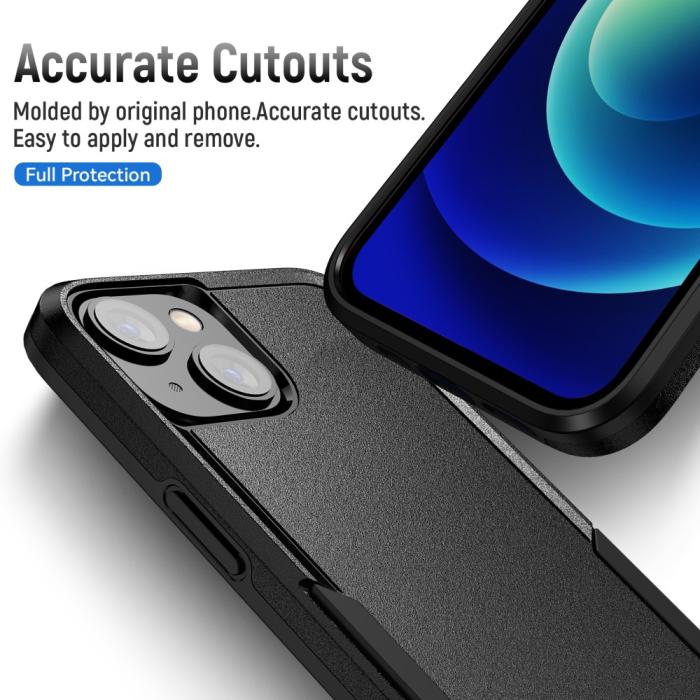 Bild 6, iPhone 15 Skal Hybrid Tough Armor Svart