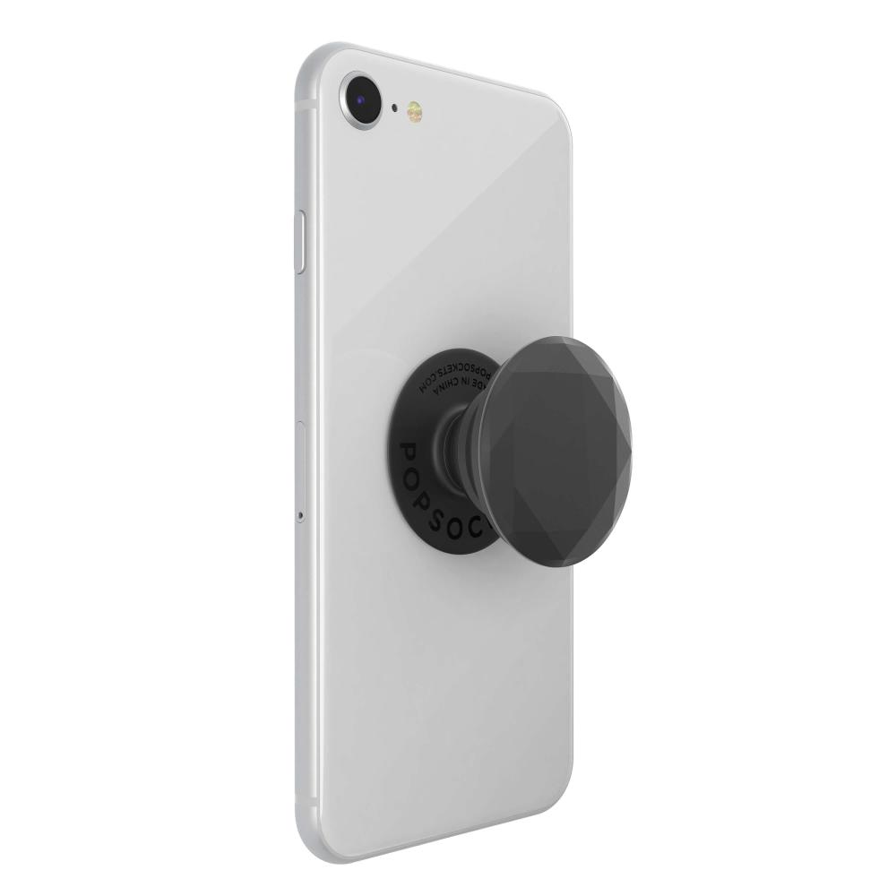 PopSockets Avtagbart Grip med Ställfunktion Premium Metallic Diamond Black