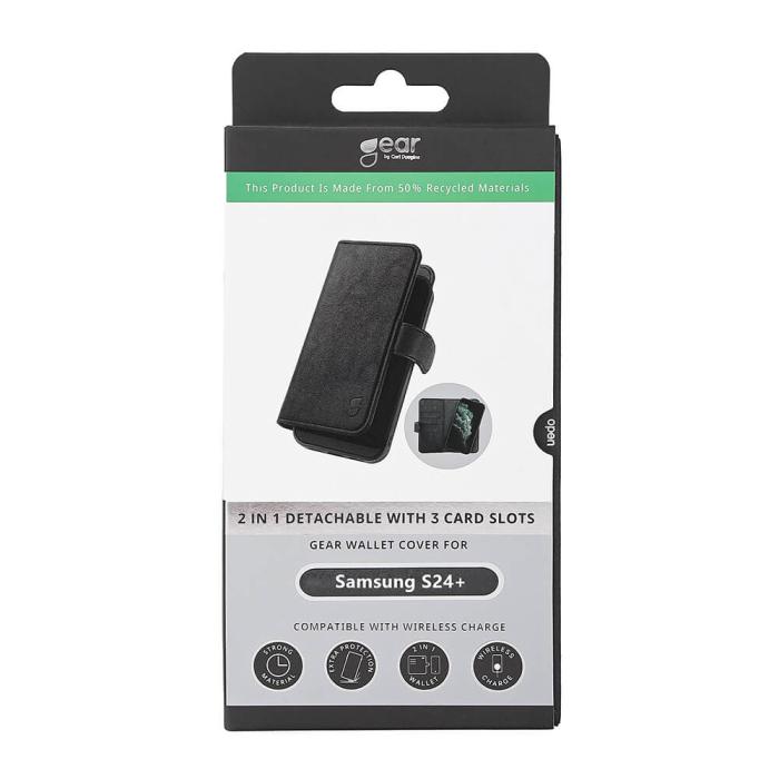 Bild 5, GEAR Samsung Galaxy S24 Plus 2in1 Magnet Fodral / Skal Svart