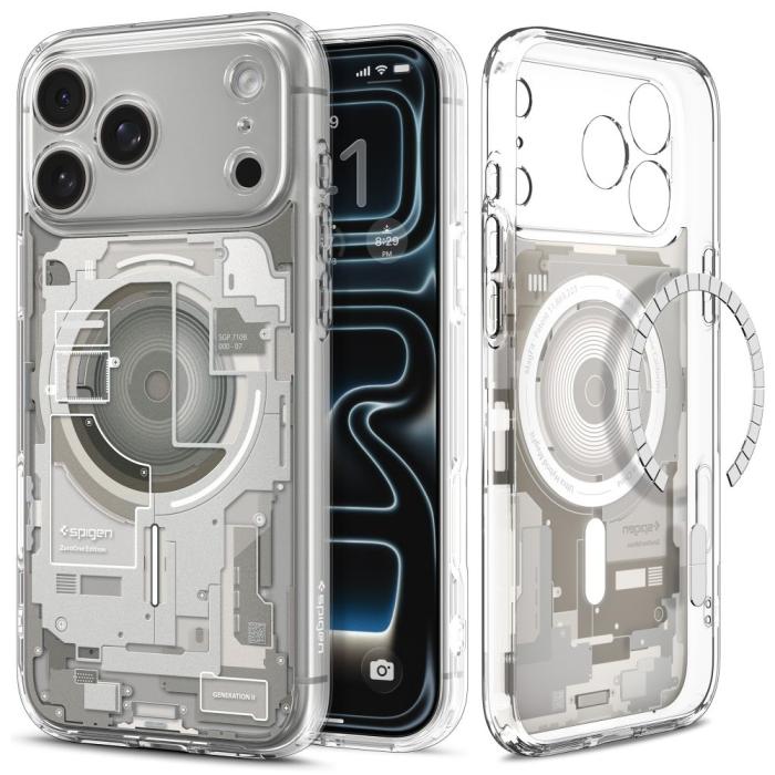 Bild 3, Spigen iPhone 18 Pro / 17 Pro Skal MagSafe Zero One Titanium