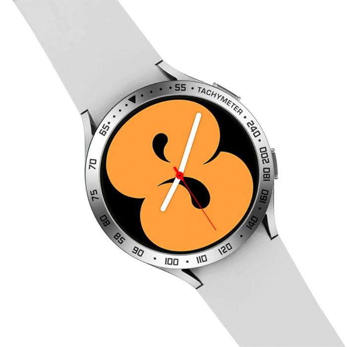 Bild 3, Bezel Skyddande Ring Galaxy Watch4 Classic 44 mm Silver/Svart