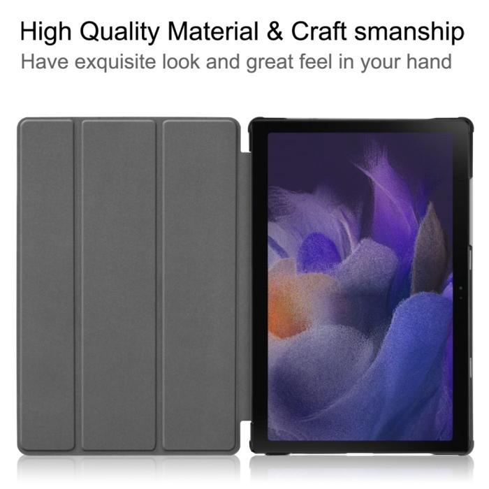 Bild 4, Samsung Galaxy Tab A8 10.5 (2021) Fodral Tri-Fold Shockproof Grå