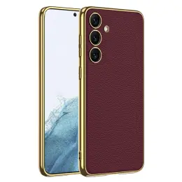 GKK Galaxy S24 Plus Skal Hybrid Electroplate Vinröd