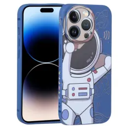 iPhone 14 Pro Skal Spaceman Blå/Beige