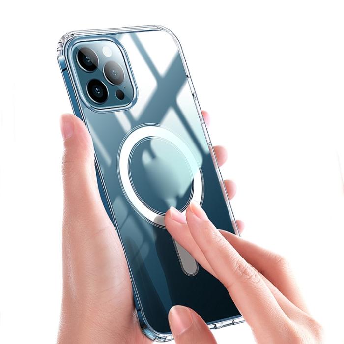 Bild 2, iPhone 14 Skal MagSafe Akryl/TPU Transparent
