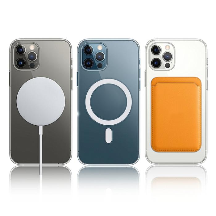 Bild 6, iPhone 14 Skal MagSafe Akryl/TPU Transparent