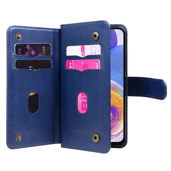 Bild 4, Samsung Galaxy A23 5G Fodral Multifunktionell Mörk Blå